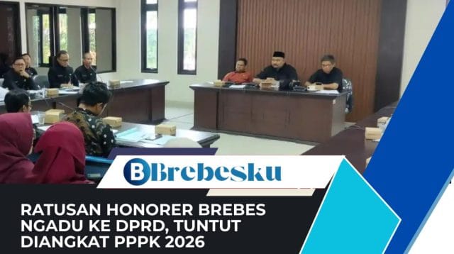 Ratusan honorer Brebes audiensi dengan DPRD menuntut PPPK 2026