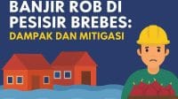 Kondisi banjir rob di pesisir Brebes merendam rumah warga