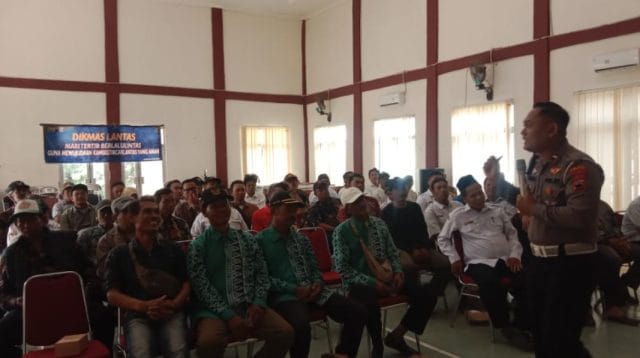 Satlantas Polres Brebes sosialisasi Operasi Zebra Candi 2025 di Kecamatan Bulakamba