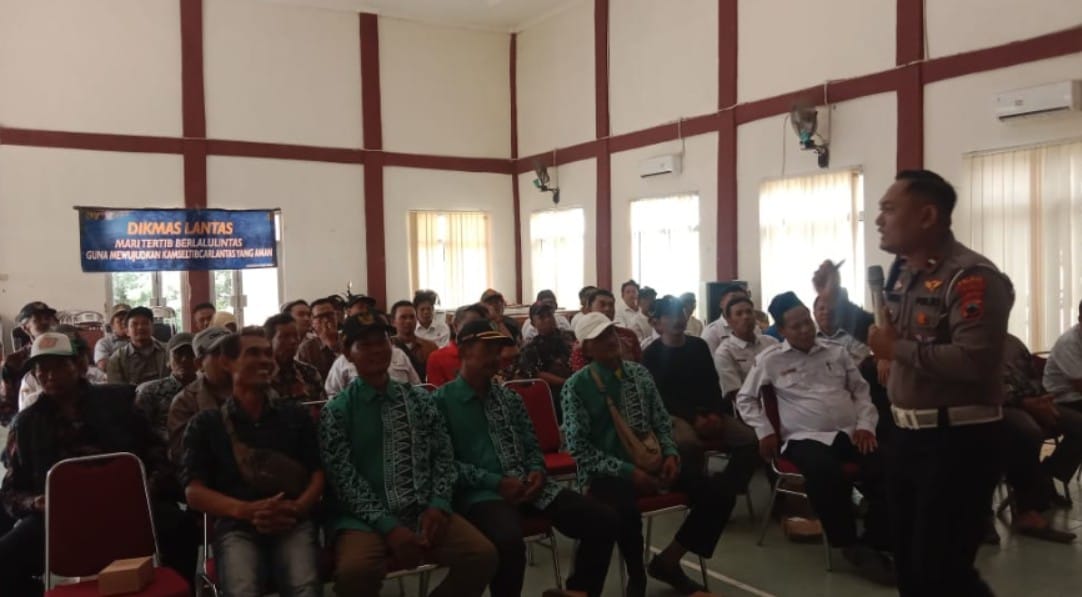Satlantas Polres Brebes sosialisasi Operasi Zebra Candi 2025 di Kecamatan Bulakamba