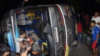 Lokasi kecelakaan bus Brebes di KM 259 dekat pintu keluar tol Brebes arah Madura