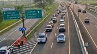 Arus mudik lancar saat one way tol Brebes berlaku di Simpang Susun Pejagan Kabupaten Brebes