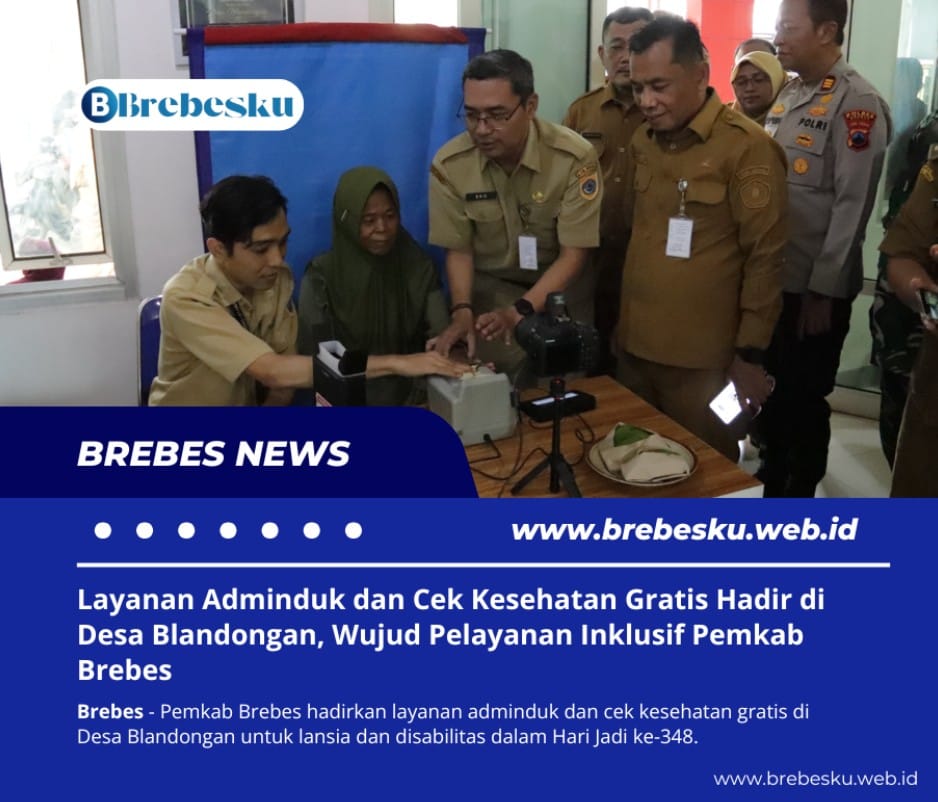 Pelayanan Adminduk dan Cek Kesehatan di Blandongan Warga lansia mengurus dokumen adminduk dan cek kesehatan gratis di Desa Blandongan
