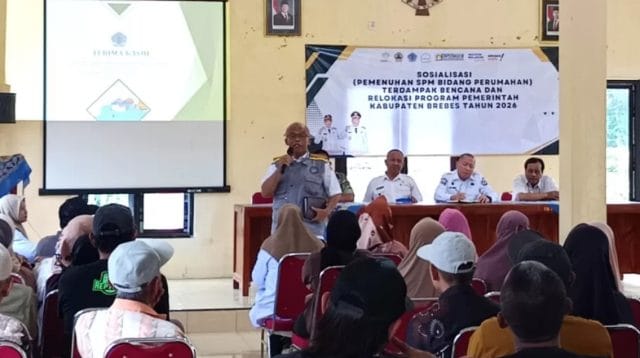 Sosialisasi relokasi rumah terdampak banjir Sungai Keruh di Kecamatan Bumiayu Brebes