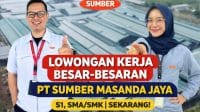 Informasi lowongan kerja PT Sumber Masanda Jaya Brebes untuk sembilan posisi strategis dan operasional