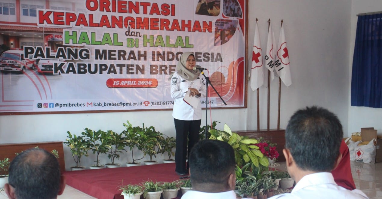 Kegiatan Orientasi dan Halal Bihalal PMI Brebes di Aula Kantor PMI Kabupaten Brebes
