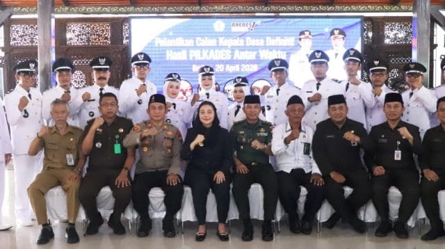 Kepala Desa Antar Waktu Brebes Dilantik Bupati Paramitha Widya Kusuma