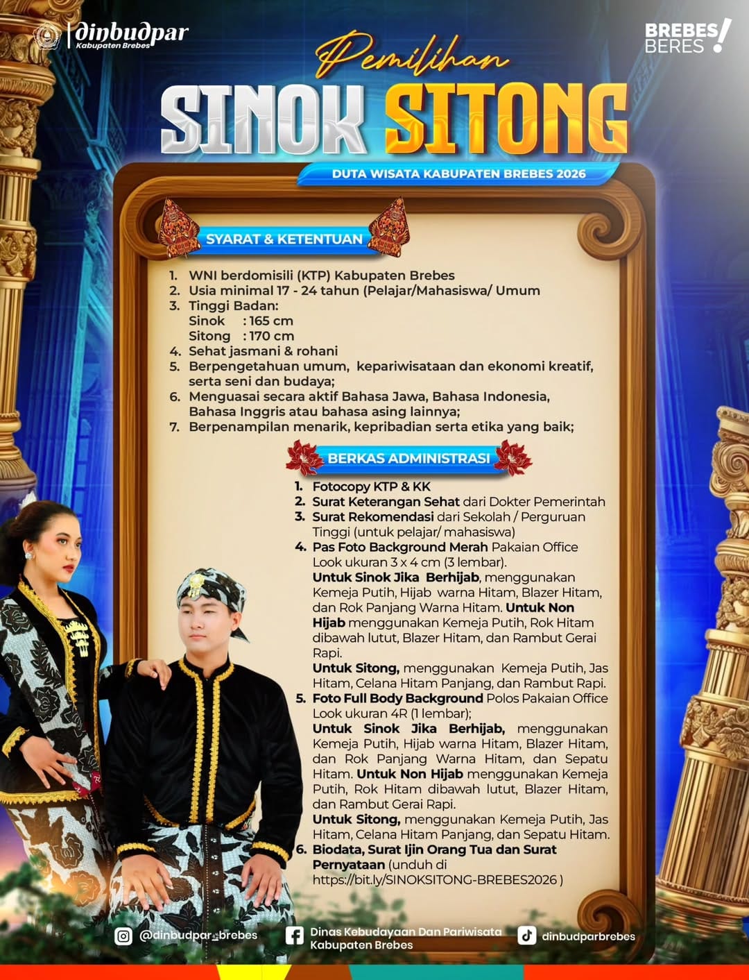 Poster Sinok Sitong Brebes 2026 jadwal lengkap