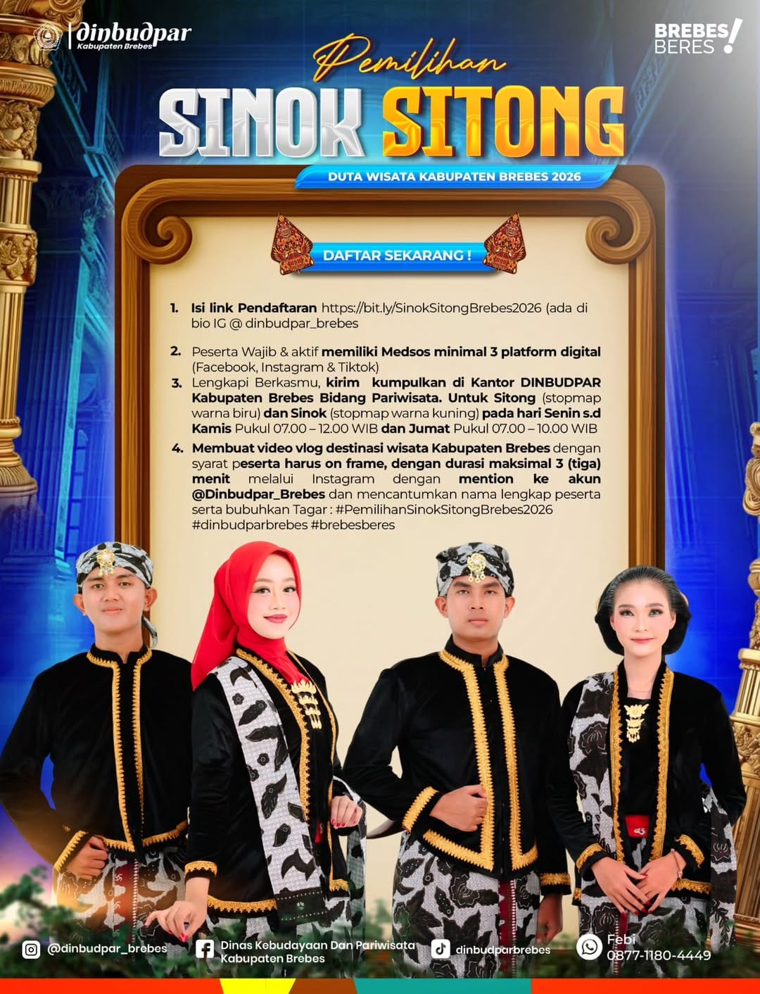 Poster Sinok Sitong Brebes 2026 jadwal lengkap