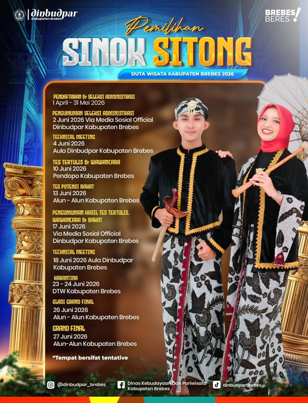 Poster Sinok Sitong Brebes 2026 jadwal lengkap