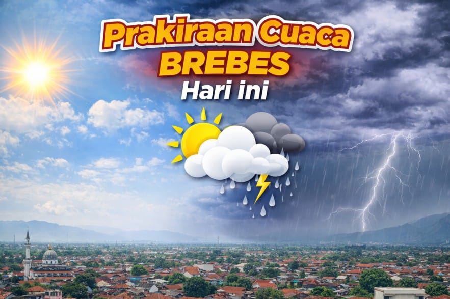 Cuaca Brebes berawan dan berpotensi hujan ringan