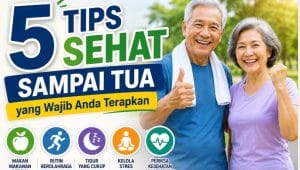 tips sehat sampai tua pola hidup sehat usia lanjut bugar aktif cegah penyakit