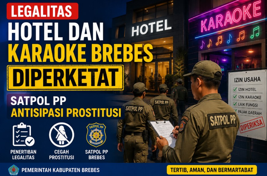 Sosialisasi legalitas usaha hotel dan karaoke di Brebes